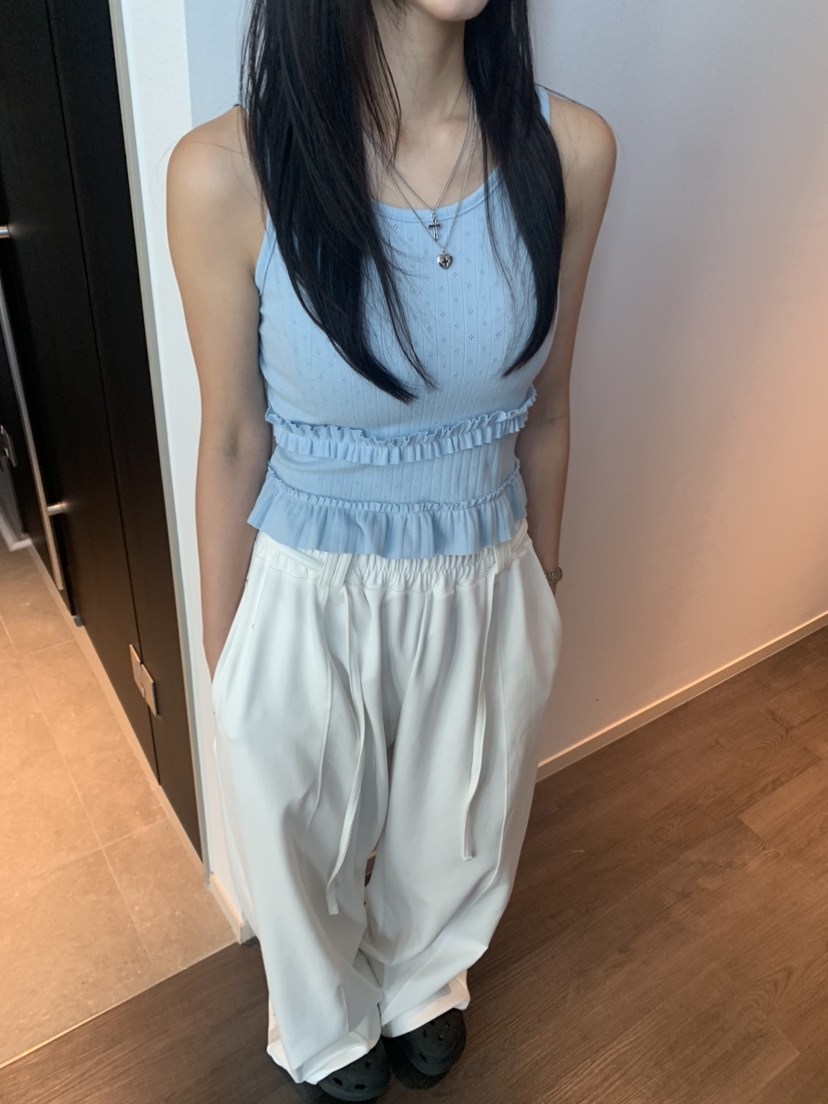 BADCALM直郵韓國代購㊣女裝新款熱賣推薦時尚25春夏吊帶背心BADCALM吊帶/背心
