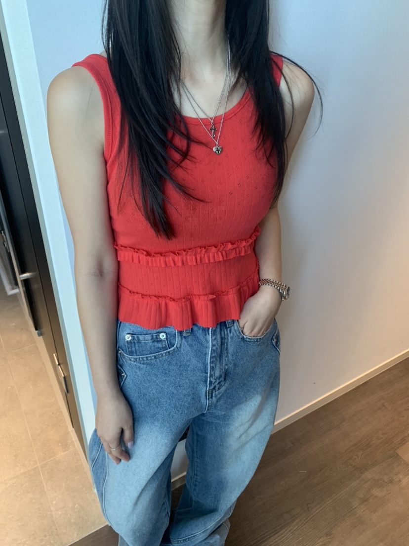 BADCALM直郵韓國代購㊣女裝新款熱賣推薦時尚25春夏吊帶背心BADCALM吊帶/背心