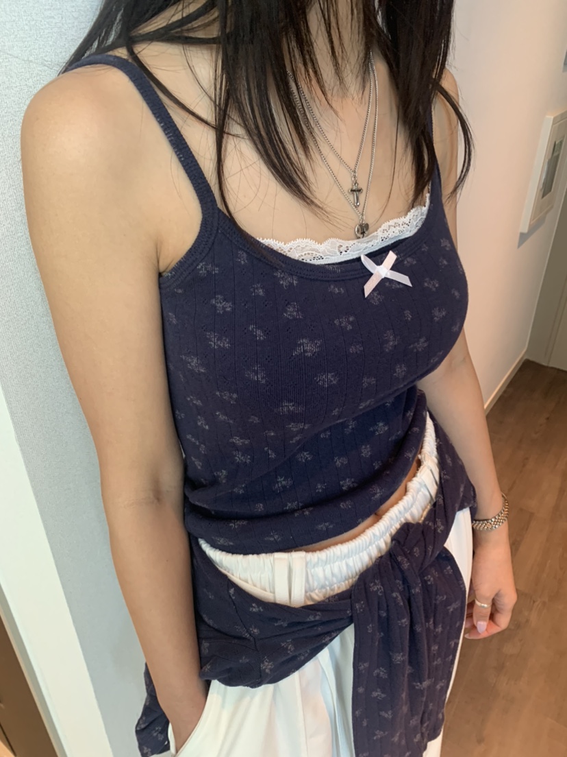 BADCALM韓國直郵㊣女裝新款時尚熱賣25春夏推薦休閑吊帶背心BADCALM吊帶/背心