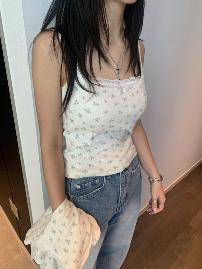 BADCALM韓國直郵㊣女裝新款時尚熱賣25春夏推薦休閑吊帶背心BADCALM吊帶/背心