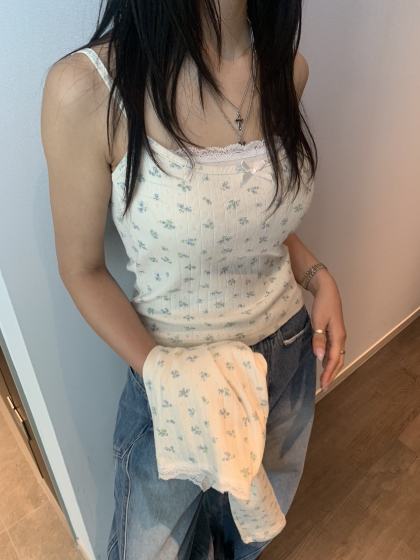 BADCALM韓國直郵㊣女裝新款時尚熱賣25春夏推薦休閑吊帶背心BADCALM吊帶/背心