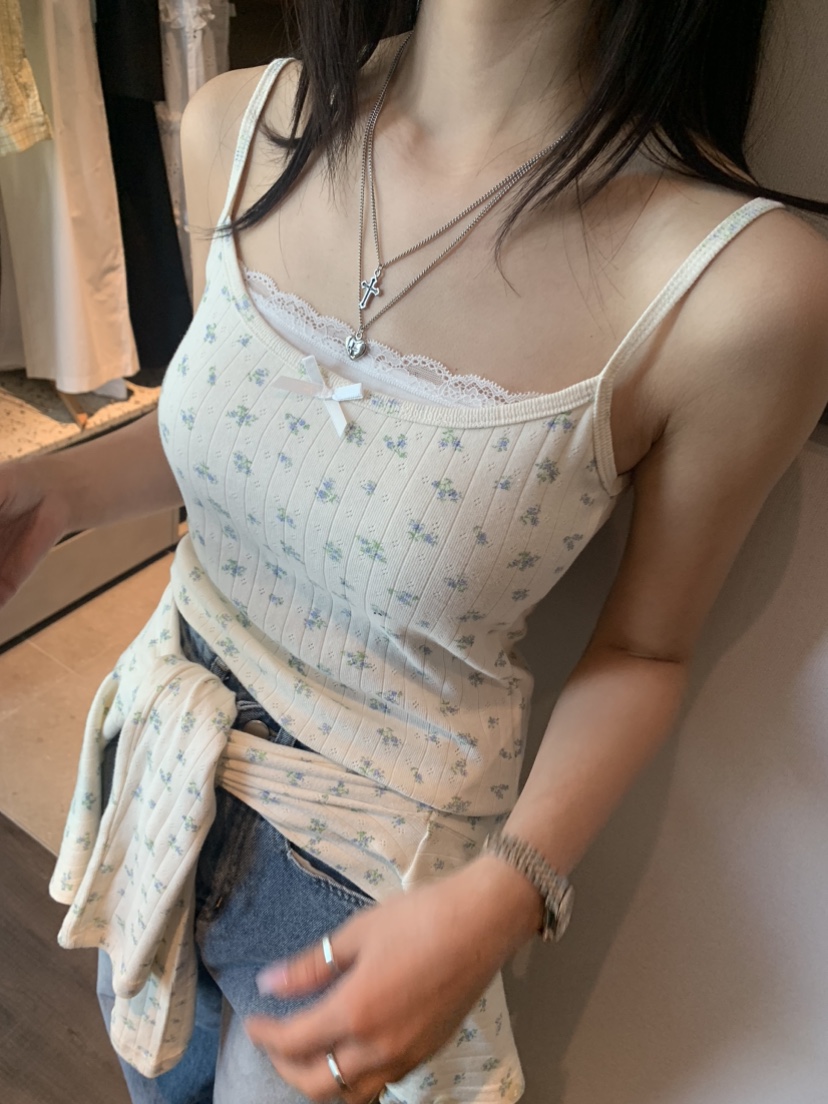 BADCALM韓國直郵㊣女裝新款時尚熱賣25春夏推薦休閑吊帶背心BADCALM吊帶/背心