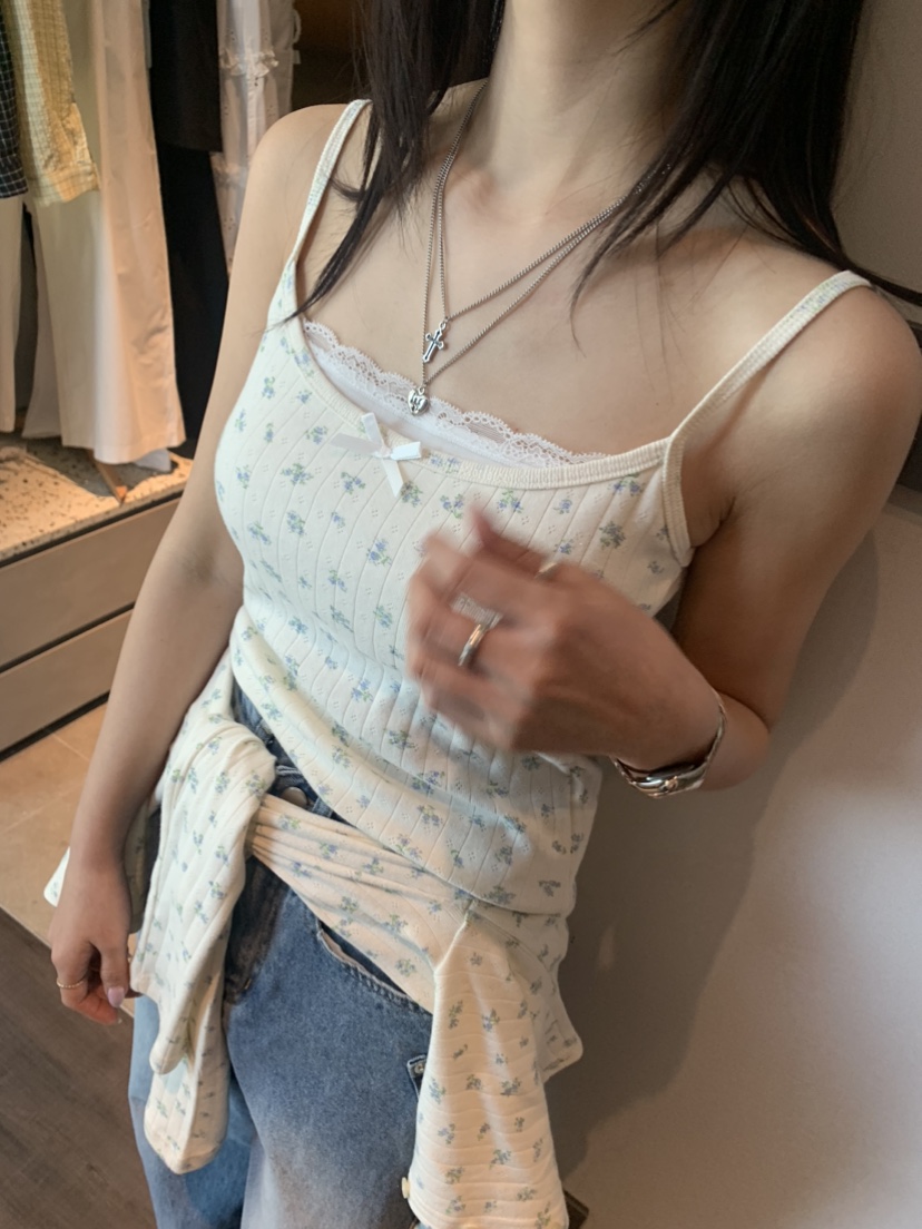 BADCALM韓國直郵㊣女裝新款時尚熱賣25春夏推薦休閑吊帶背心BADCALM吊帶/背心