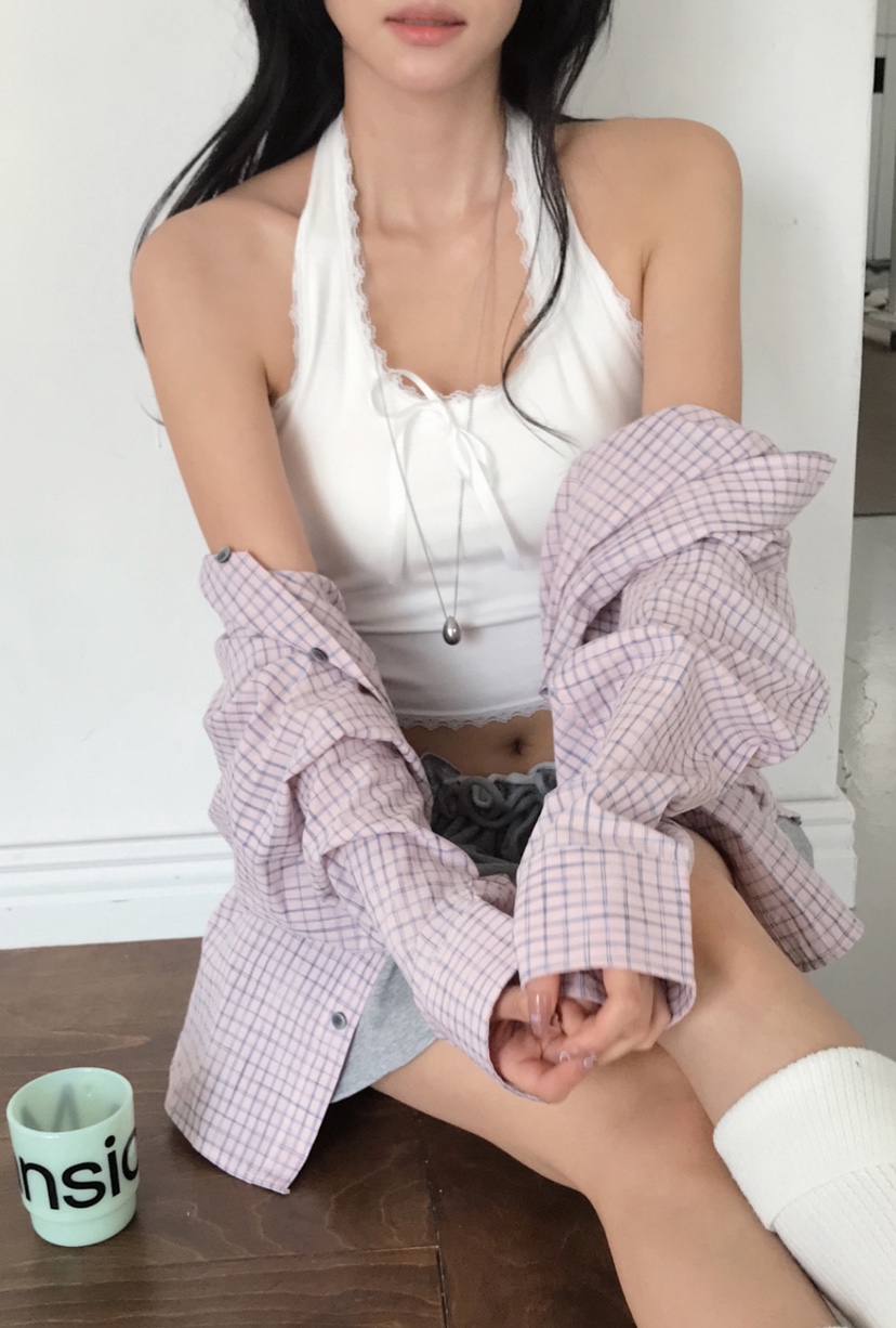 SYMBOL韓國直郵㊣女裝新款休閑時尚熱賣人氣推薦25春夏吊帶背心SYMBOL吊帶/背心