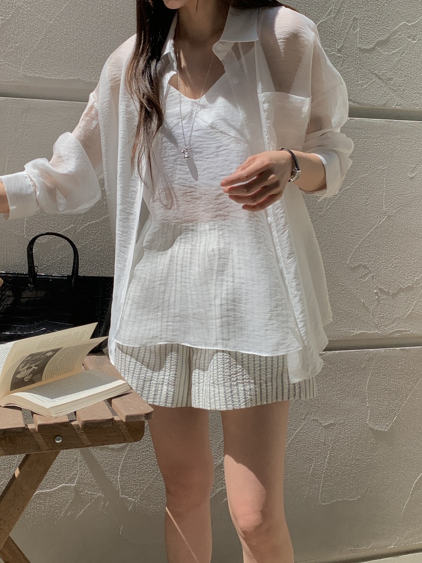 PARSLEY直郵韓國代購㊣女裝新款人氣休閑25春夏時尚襯衫蕾絲衫Daze襯衫/蕾絲衫