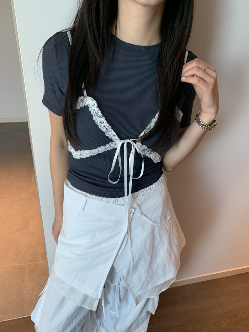 BADCALM直郵韓國代購㊣女裝新款人氣25春夏休閑熱賣時尚T恤BADCALMT恤
