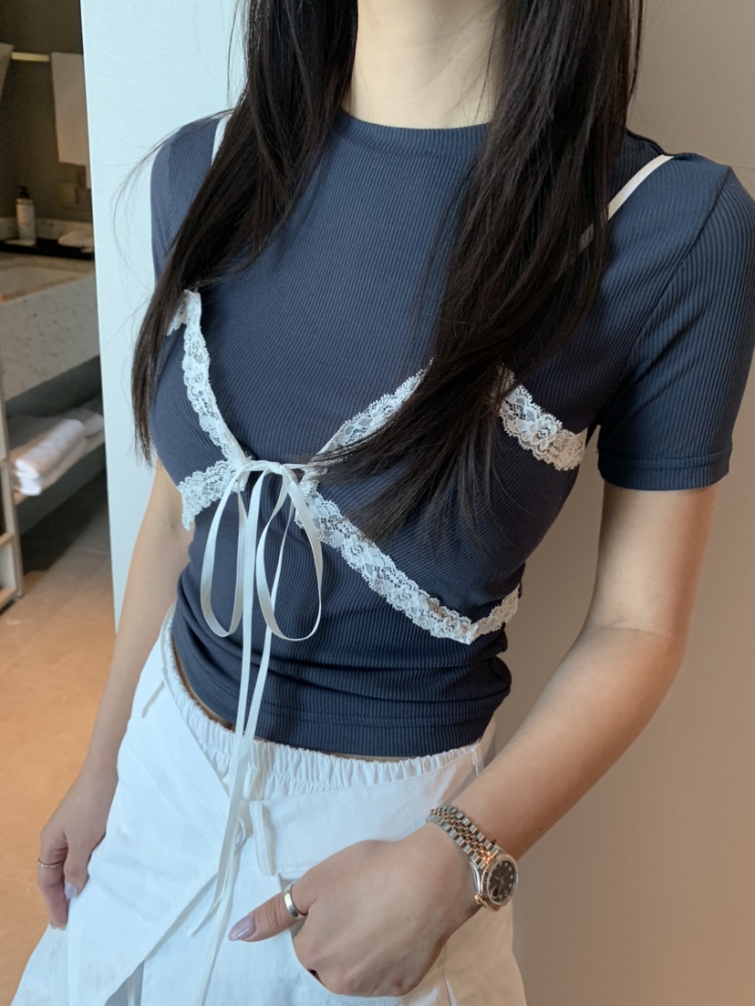BADCALM直郵韓國代購㊣女裝新款人氣25春夏休閑熱賣時尚T恤BADCALMT恤