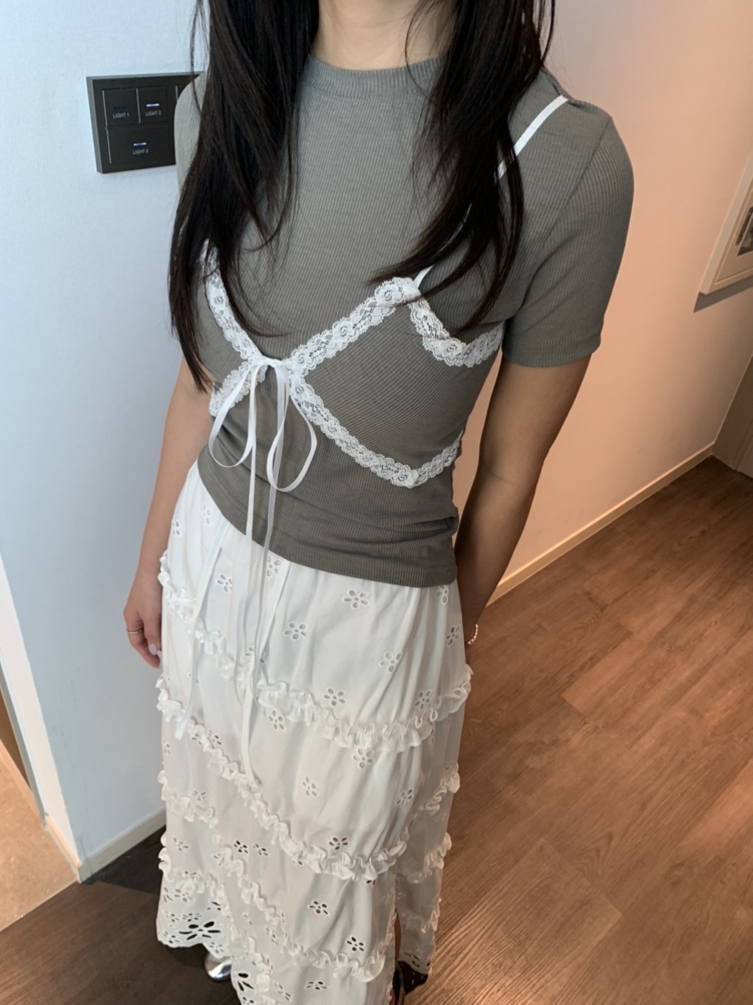 BADCALM直郵韓國代購㊣女裝新款人氣25春夏休閑熱賣時尚T恤BADCALMT恤圖色2