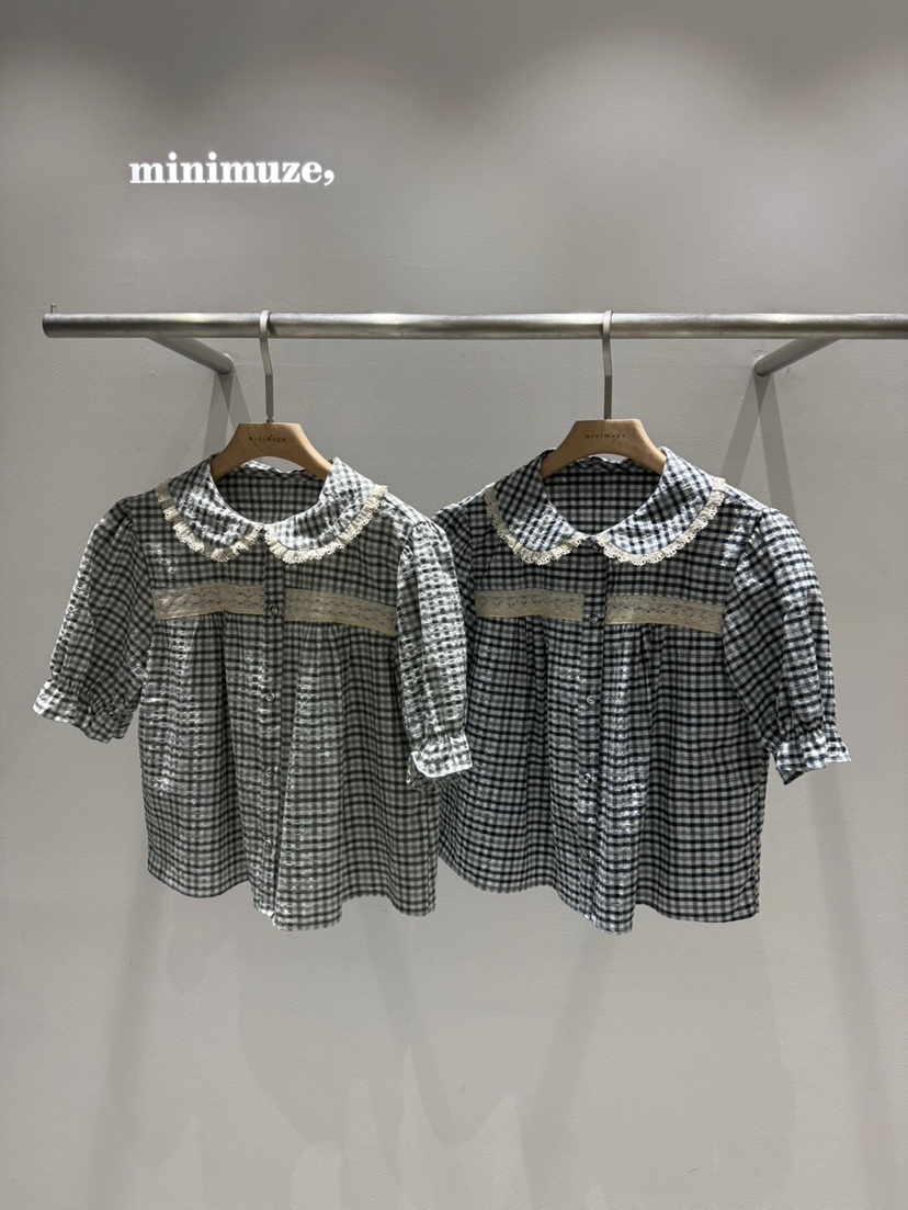 MINIMUZE韓國直郵㊣女裝新款推薦人氣25春夏休閑襯衫蕾絲衫MINIMUZE襯衫/蕾絲衫