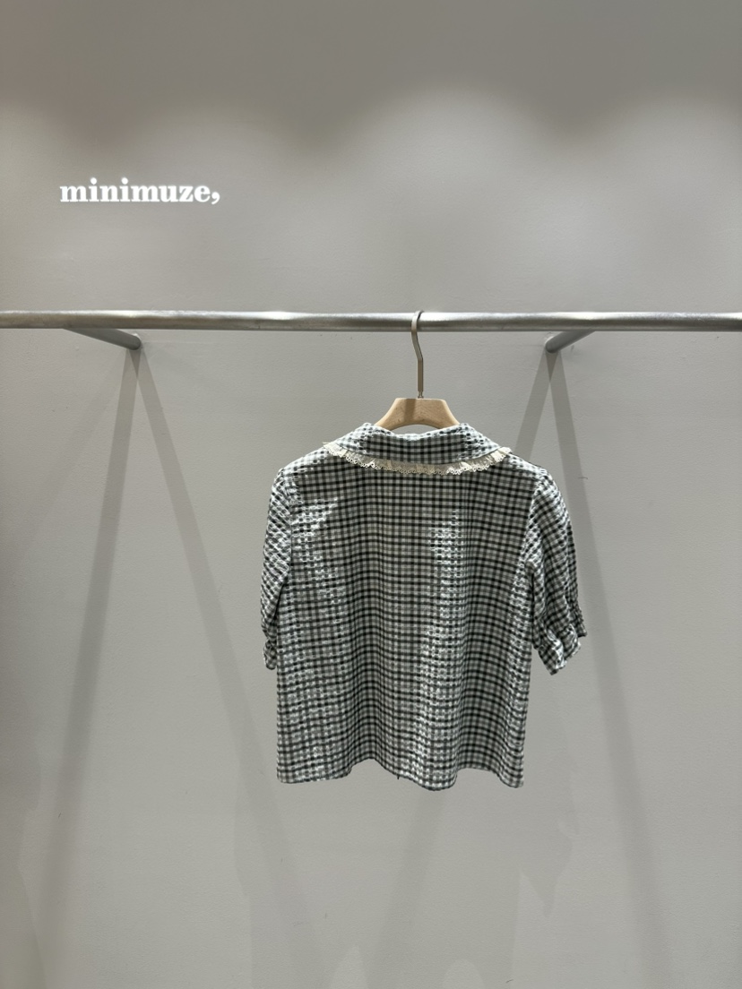 MINIMUZE韓國直郵㊣女裝新款推薦人氣25春夏休閑襯衫蕾絲衫MINIMUZE襯衫/蕾絲衫