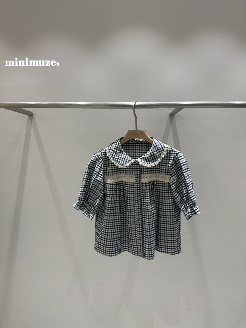 MINIMUZE韓國直郵㊣女裝新款推薦人氣25春夏休閑襯衫蕾絲衫MINIMUZE襯衫/蕾絲衫圖色1