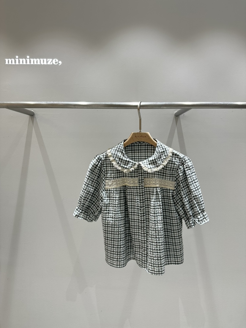 MINIMUZE韓國直郵㊣女裝新款推薦人氣25春夏休閑襯衫蕾絲衫MINIMUZE襯衫/蕾絲衫圖色2