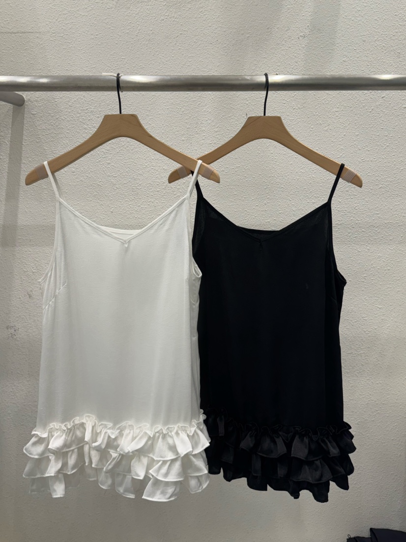 BLACK RIBBON-A直郵韓國代購㊣女裝新款25春夏推薦吊帶背心BLACK RIBBON-A吊帶/背心