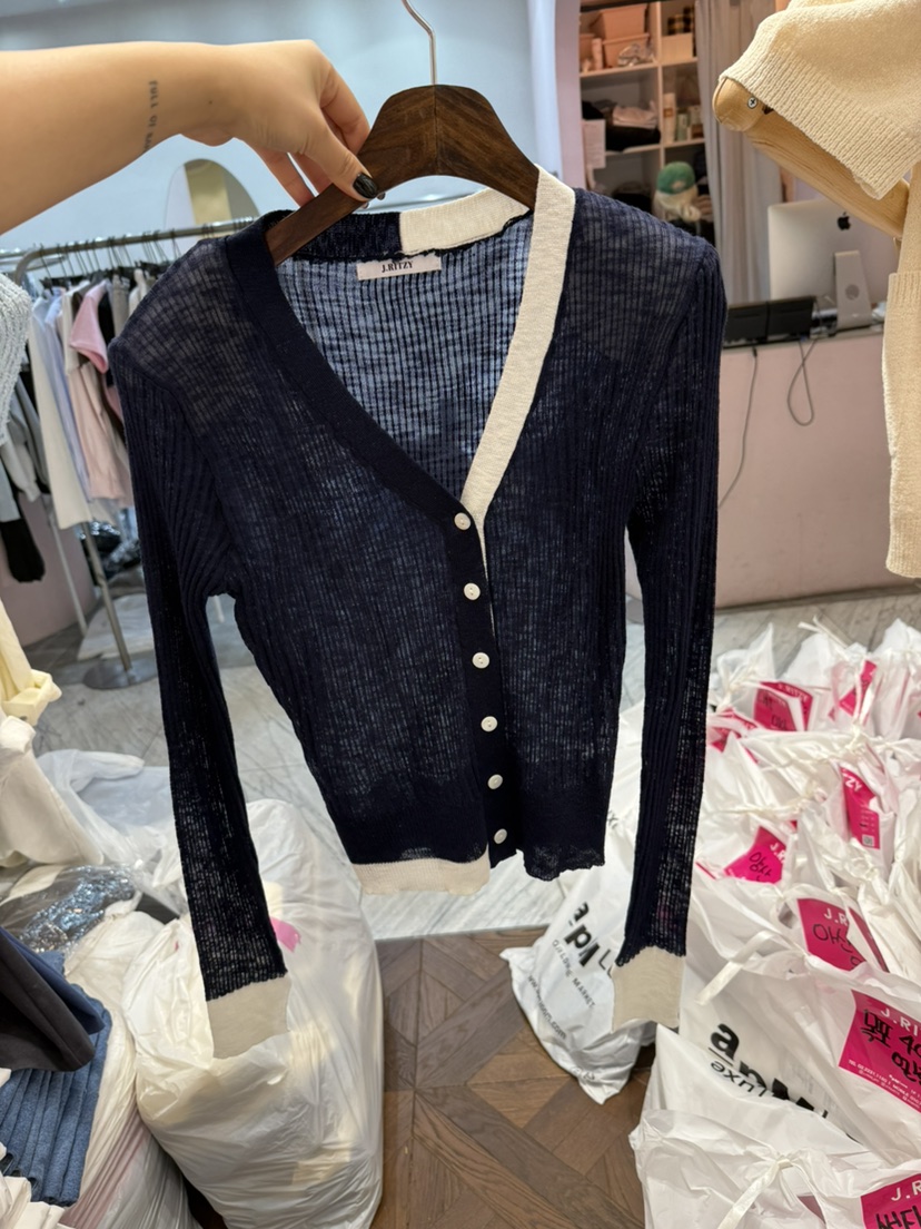 J.RITZY韓國直郵㊣女裝新品人氣推薦休閑時尚25春夏針織衫J.RITZY針織衫圖色5