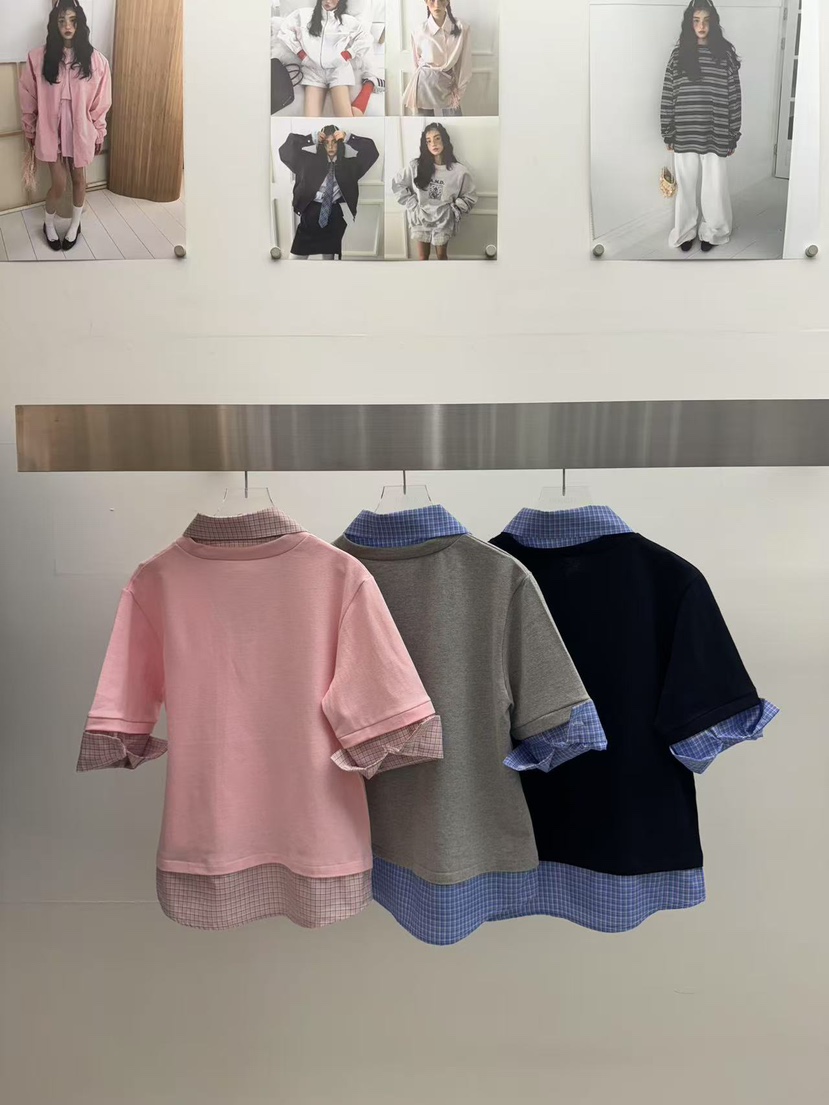 AMOOD韓國直郵㊣東大門實拍女裝新品時尚休閑25春夏推薦T恤AMOODT恤