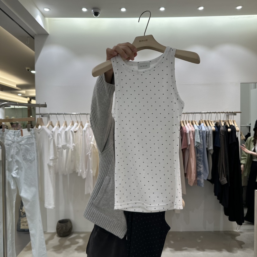 BINUS直郵韓國代購㊣女裝新款推薦時尚休閑25春夏熱賣吊帶背心BINUS吊帶/背心