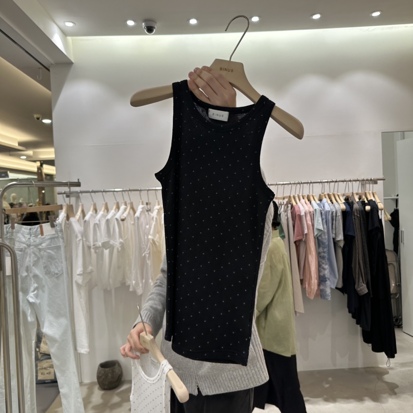 BINUS直郵韓國代購㊣女裝新款推薦時尚休閑25春夏熱賣吊帶背心BINUS吊帶/背心圖色3