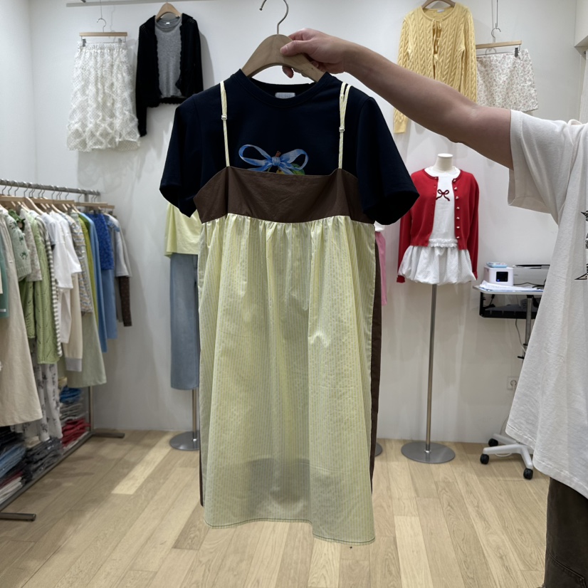 FURE韓國㊣直郵東大門代購女裝新品推薦熱賣時尚25春夏連衣裙FURE連衣裙圖色2