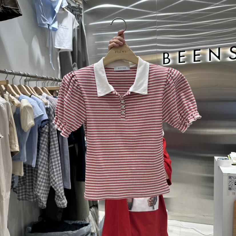 BEENS直郵韓國代購㊣女裝新品25春夏休閑人氣時尚推薦熱賣T恤BEENST恤