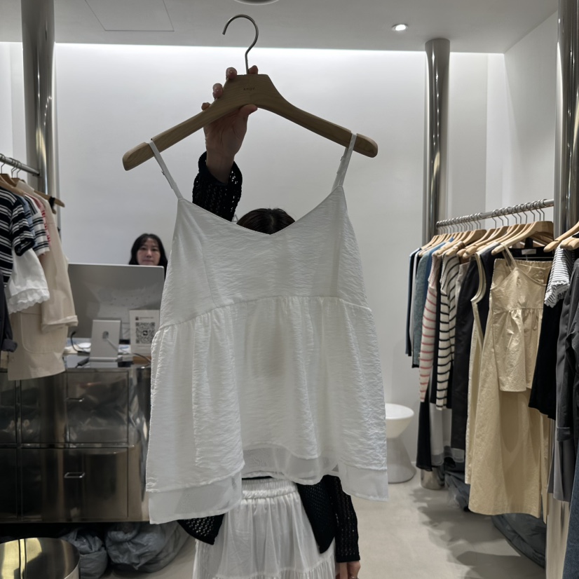 AHOY韓國直郵㊣女裝新品時尚休閑熱賣推薦人氣25春夏吊帶背心AHOY吊帶/背心