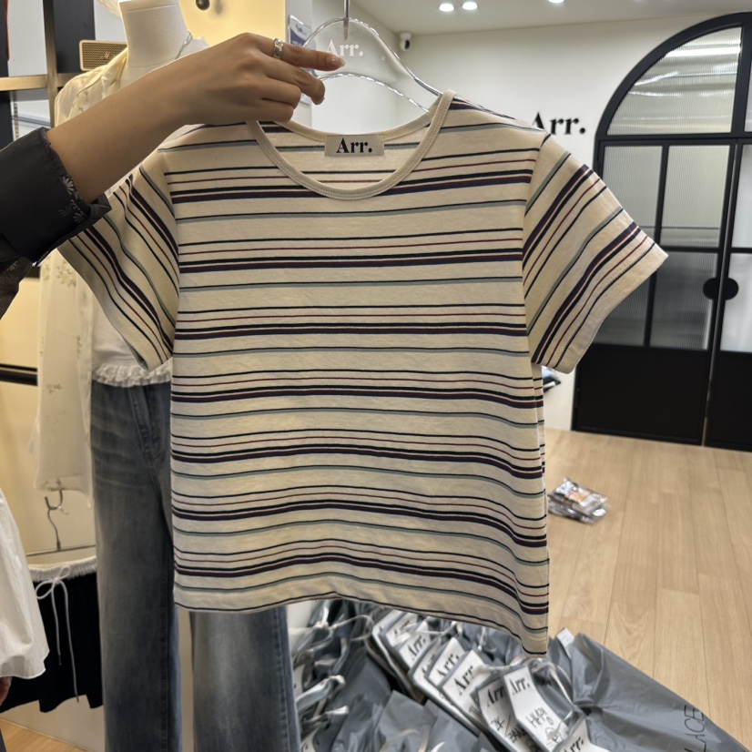 ARR韓國直郵㊣女裝新品休閑熱賣25春夏推薦人氣時尚T恤ARRT恤