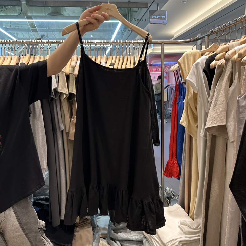 HONG.U直郵韓國代購㊣女裝新品推薦25春夏時尚熱賣吊帶背心HONG.U吊帶/背心圖色4