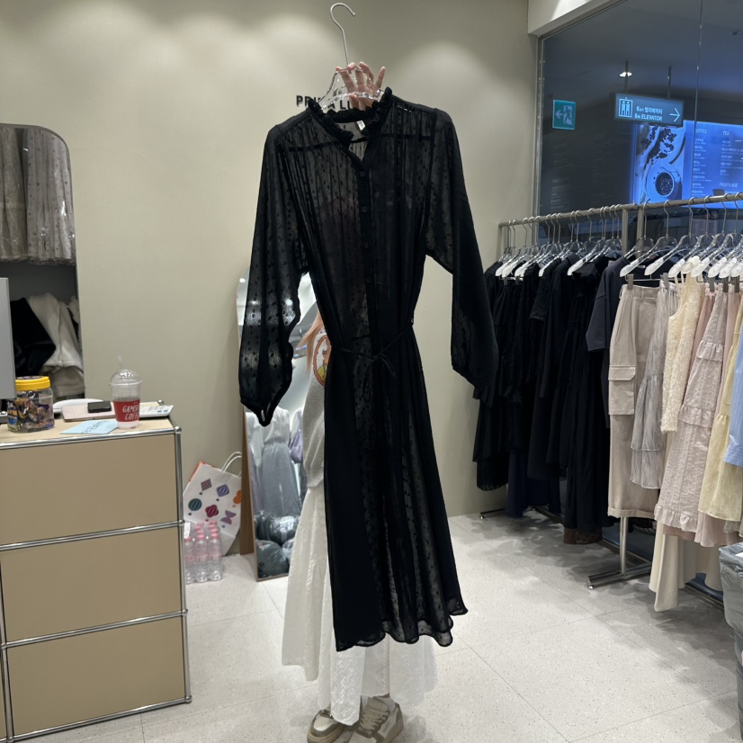 PRIMA LUCE韓國直郵㊣東大門實拍女裝新品推薦連衣裙含腰繩CHARLOTTE連衣裙圖色2