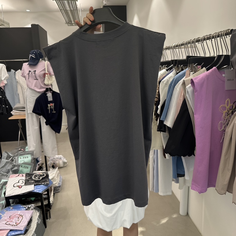 A.CES直郵韓國代購㊣女裝新品時尚休閑熱賣推薦人氣吊帶背心A.CES吊帶/背心