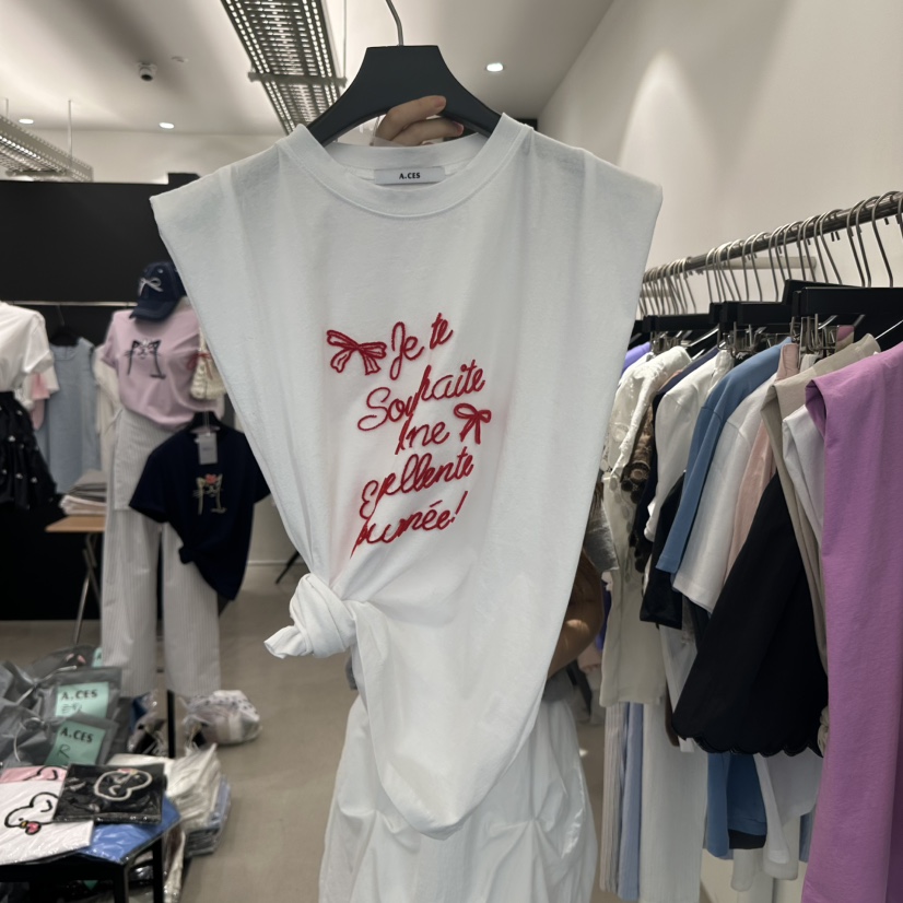 A.CES直郵韓國代購㊣女裝新品時尚休閑熱賣推薦人氣吊帶背心A.CES吊帶/背心