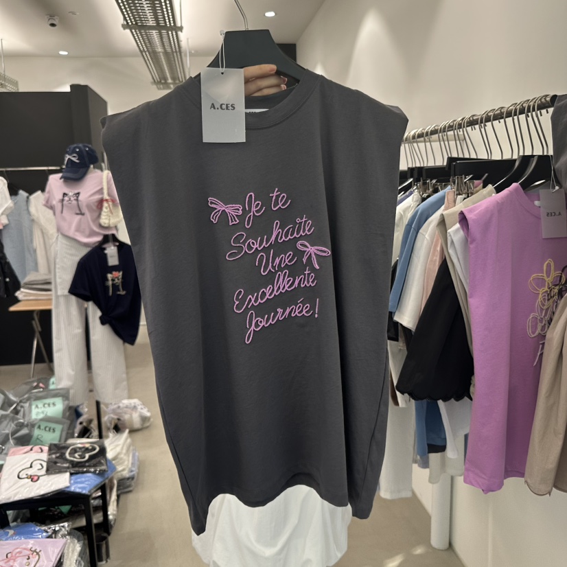 A.CES直郵韓國代購㊣女裝新品時尚休閑熱賣推薦人氣吊帶背心A.CES吊帶/背心圖色2