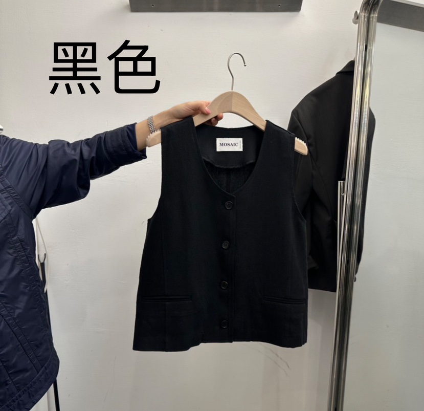 MOSAIC直郵韓國代購㊣女裝新品熱賣休閑時尚推薦25春夏馬甲MOSAIC馬甲圖色2