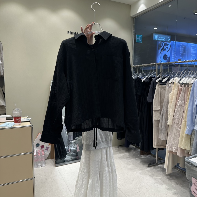 PRIMA LUCE韓國直郵㊣東大門實拍女裝新款人氣推薦襯衫蕾絲衫CHARLOTTE襯衫/蕾絲衫圖色2