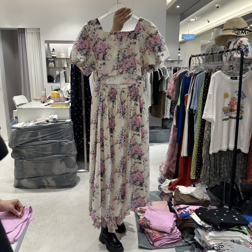 COMBO韓國㊣直郵東大門代購女裝新品25春夏休閑熱賣人氣連衣裙COM_BO連衣裙