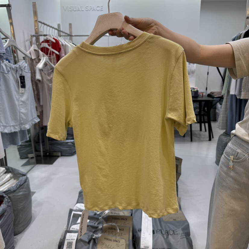 VISUAL SPACE韓國直郵㊣東大門實拍女裝新品休閑人氣熱賣T恤VISUAL SPACET恤