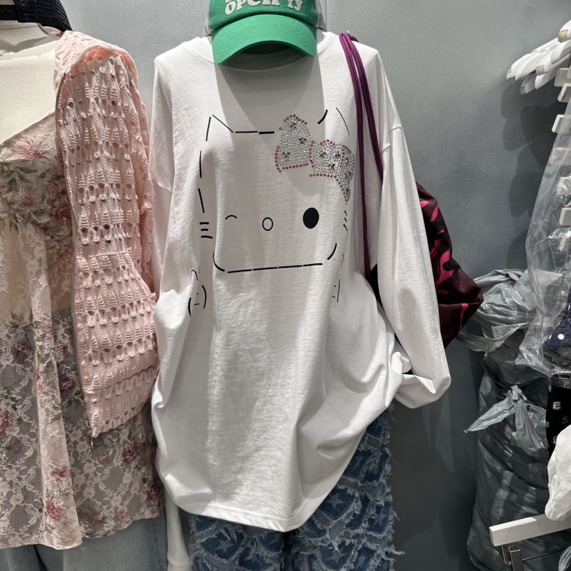 RIBBON韓國直郵㊣女裝新品熱賣時尚人氣25春夏休閑推薦長袖T恤RIBBON長袖T恤