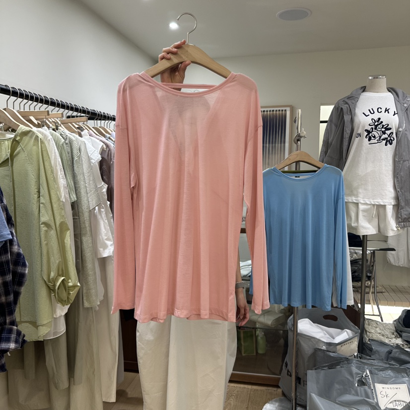 WINSOME韓國直郵㊣女裝新款時尚推薦休閑25春夏熱賣長袖T恤WINSOME長袖T恤