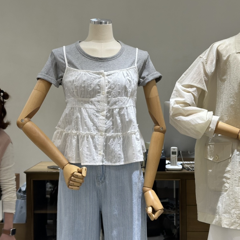 A WANT韓國㊣直郵東大門代購女裝新品時尚25春夏熱賣吊帶背心A WANT吊帶/背心圖色3