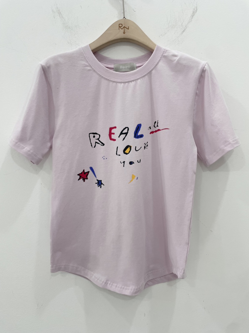 REIZ韓國直郵㊣東大門實拍女裝新款休閑熱賣25春夏人氣時尚T恤REIZT恤圖色2