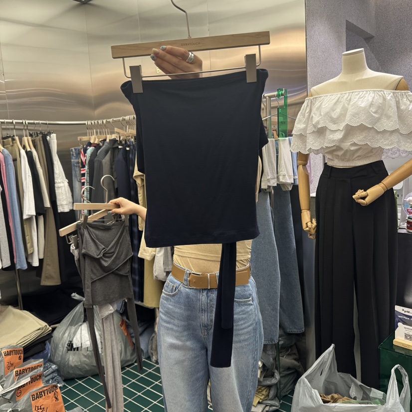 BABYTOUCH韓國直郵㊣東大門實拍女裝新品休閑推薦25春夏吊帶背心BABYTOUCH吊帶/背心