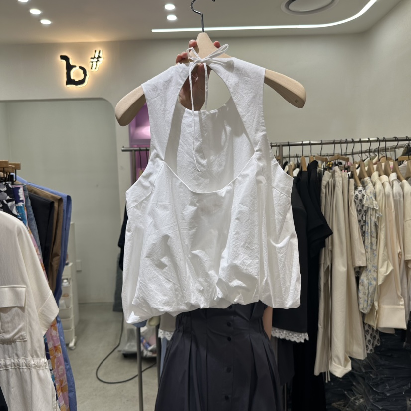 BISHOP韓國直郵㊣東大門實拍女裝新品推薦熱賣時尚吊帶背心b#/BISHOP吊帶/背心