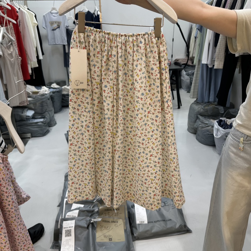 VISUAL SPACE直郵韓國代購㊣女裝新品休閑時尚推薦人氣長裙VISUAL SPACE長裙