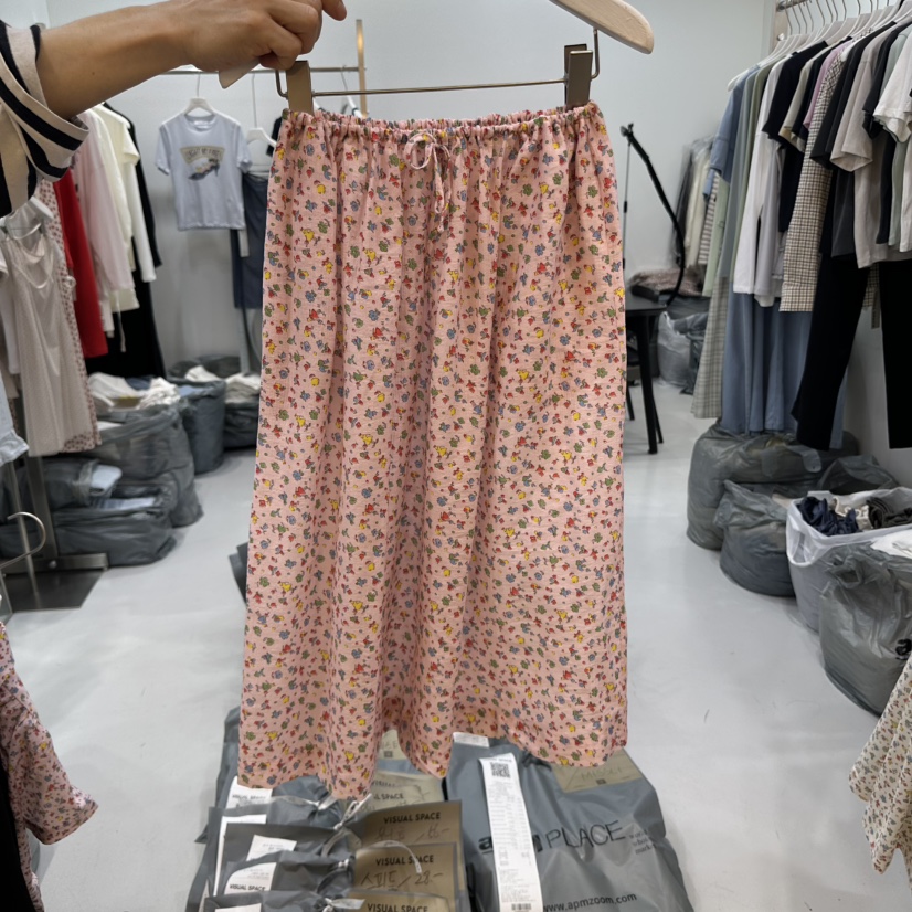 VISUAL SPACE直郵韓國代購㊣女裝新品休閑時尚推薦人氣長裙VISUAL SPACE長裙圖色2