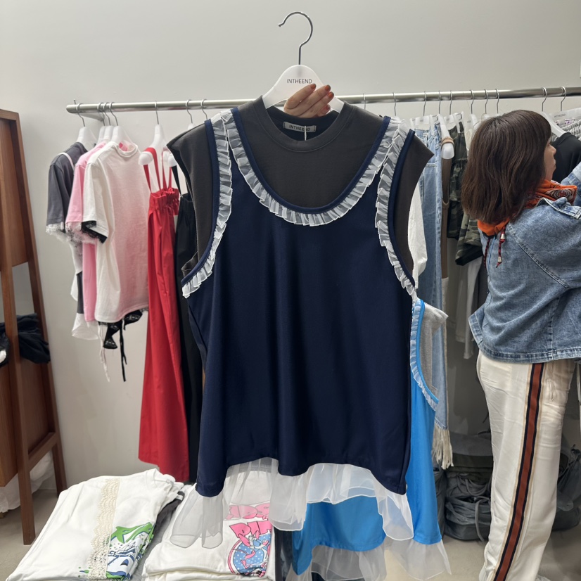 INTHEEND韓國直郵㊣女裝新款25春夏休閑熱賣時尚人氣吊帶背心INTHEEND吊帶/背心圖色3