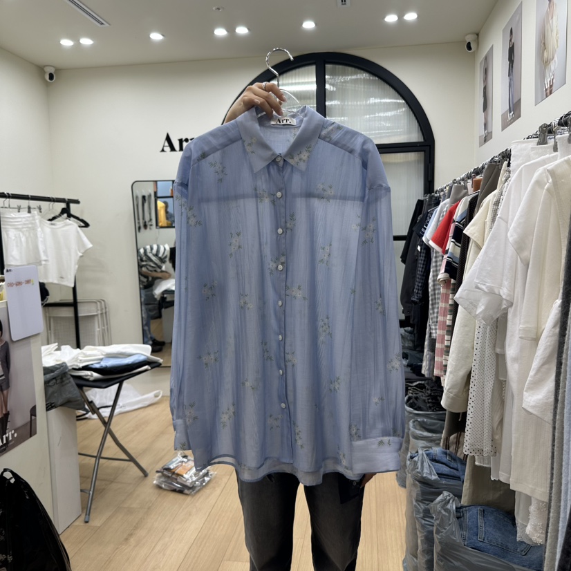 ARR韓國㊣直郵東大門代購女裝新品熱賣推薦人氣休閑襯衫蕾絲衫ARR襯衫/蕾絲衫圖色2