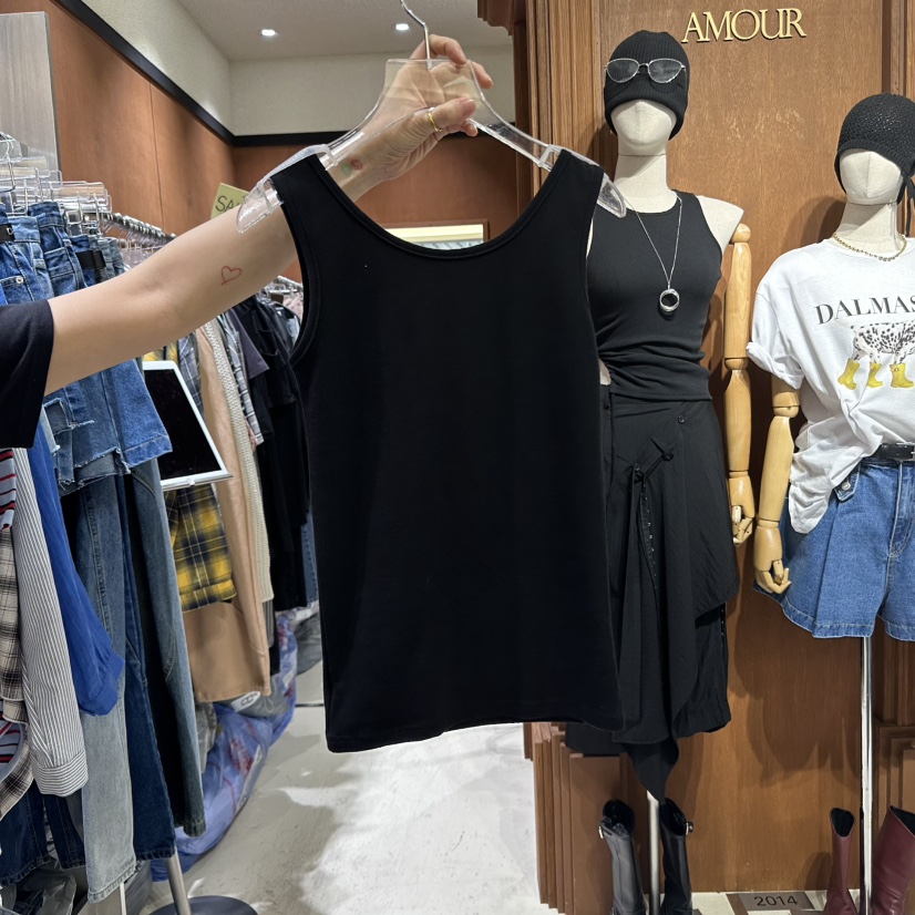 AMOUR韓國直郵㊣東大門實拍女裝新品25春夏休閑時尚吊帶背心AMOUR吊帶/背心