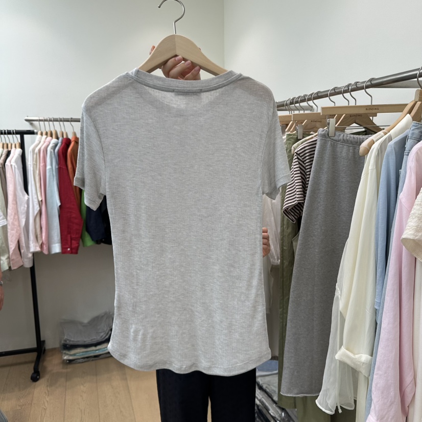 BLENDING-p韓國直郵㊣女裝新品推薦熱賣休閑25春夏時尚T恤BLENDINGT恤