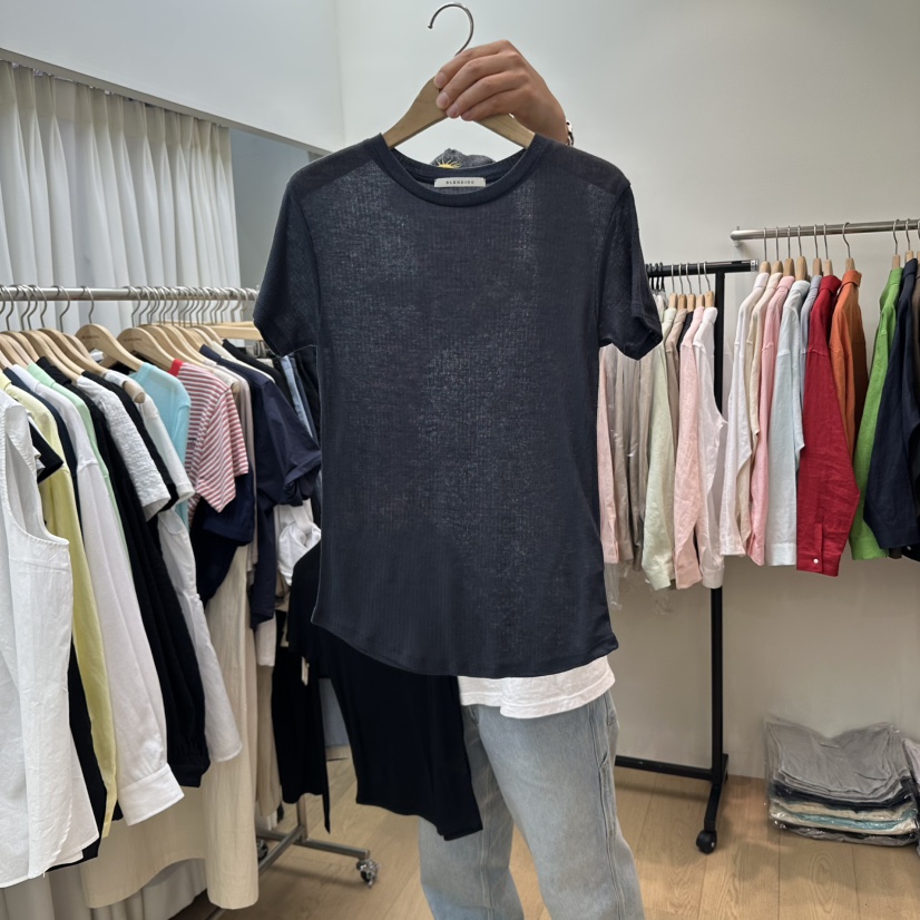 BLENDING-p韓國直郵㊣女裝新品推薦熱賣休閑25春夏時尚T恤BLENDINGT恤圖色3