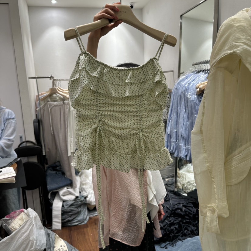 BERTHA直郵韓國代購㊣女裝新品25春夏休閑人氣熱賣吊帶背心BERTHA吊帶/背心