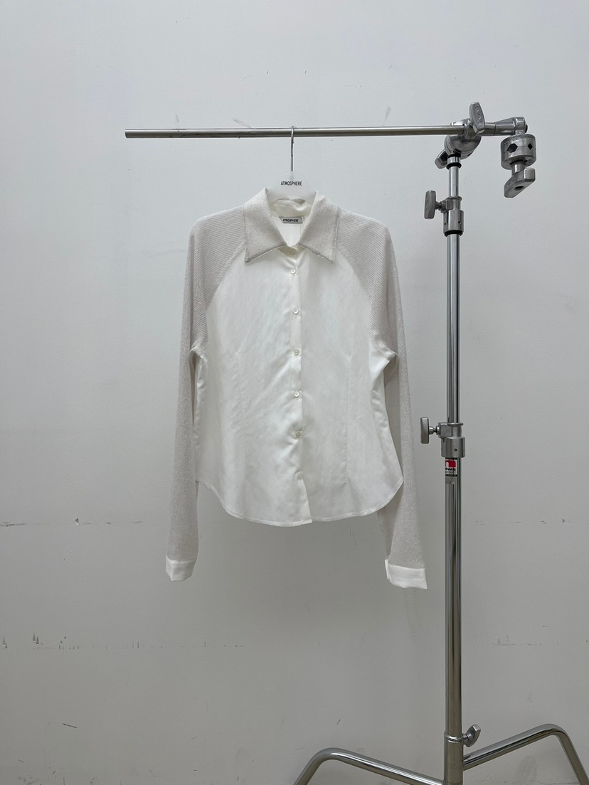 ATMOSPHERE直郵韓國代購㊣女裝新品推薦25春夏人氣襯衫蕾絲衫ATMOSPHERE/BLING襯衫/蕾絲衫圖色1