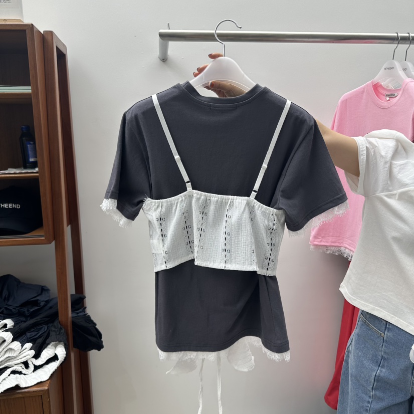 INTHEEND韓國直郵㊣東大門實拍女裝新品休閑吊帶背心不含內搭INTHEEND吊帶/背心